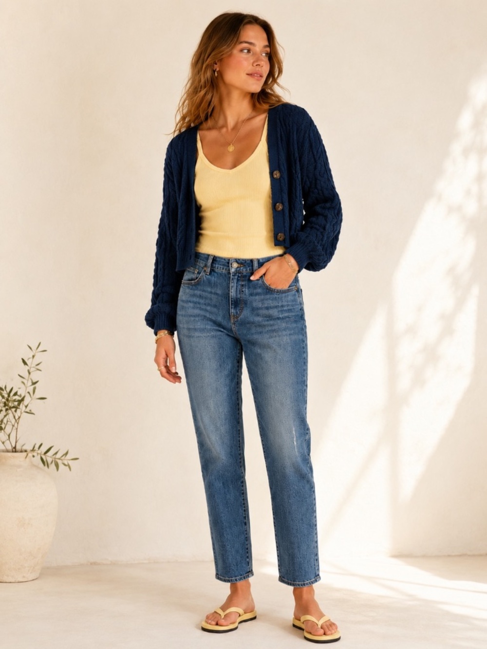 Talbots Coastal Grandma Relaxed Five Pocket Boyfriend Straight Leg Jeans, Sz 10